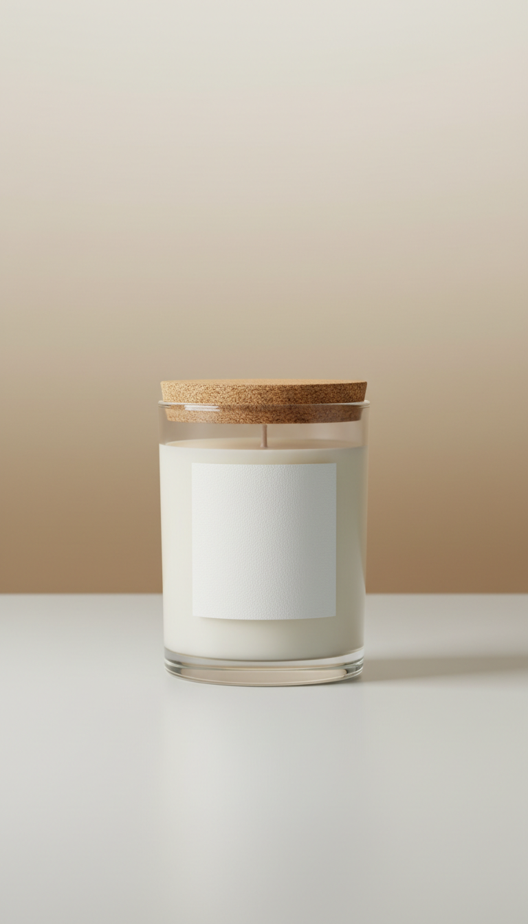 Soy Candle in Frosted Glass