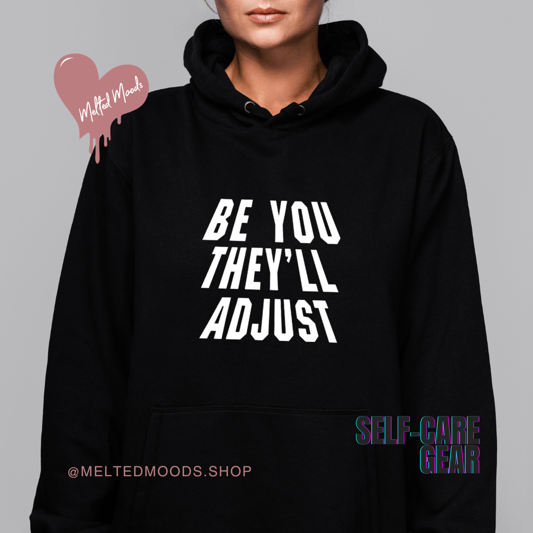BE YOU  Comfy Black Hoodie