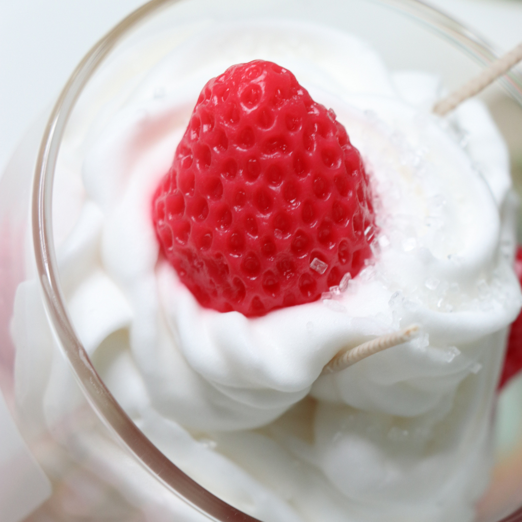 Strawberry Cheesecake Dessert Candle