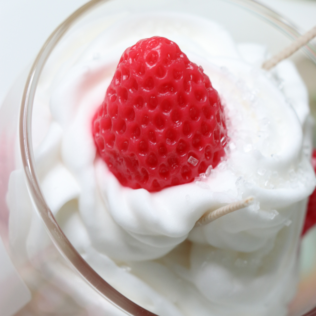 Strawberry Cheesecake Dessert Candle